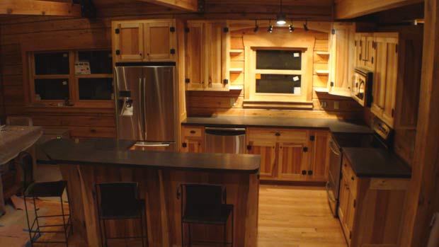 Hand Crafted Solid Hickory Kitchen Cabinets: Hirschboeck