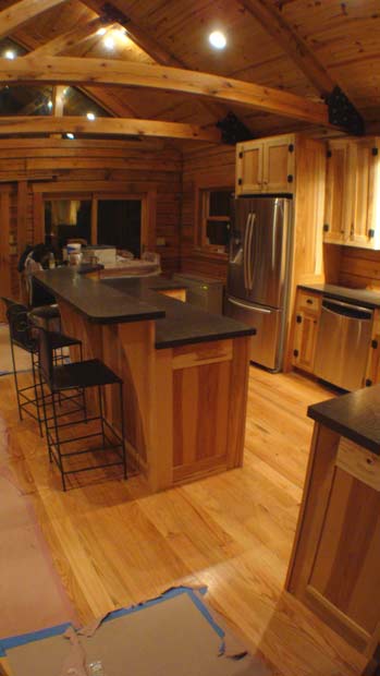 Hand Crafted Solid Hickory Kitchen Cabinets: Hirschboeck