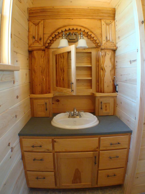 Hand Crafted Solid Maple Bathroom Vanity Cabinets: Izzo