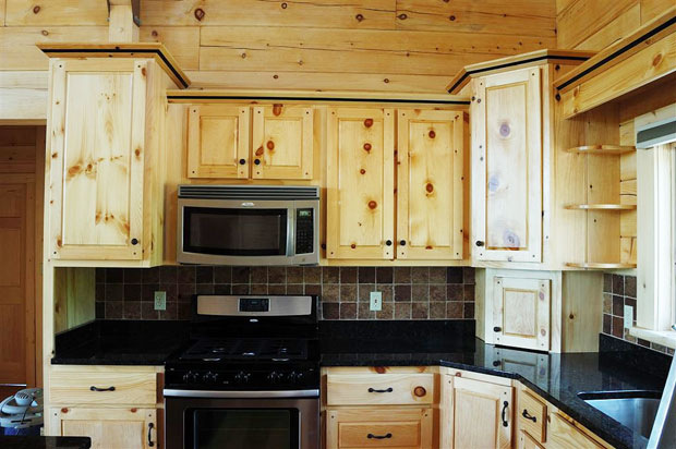 Hand Crafted Solid Pine Kitchen Cabinets: Mitrick