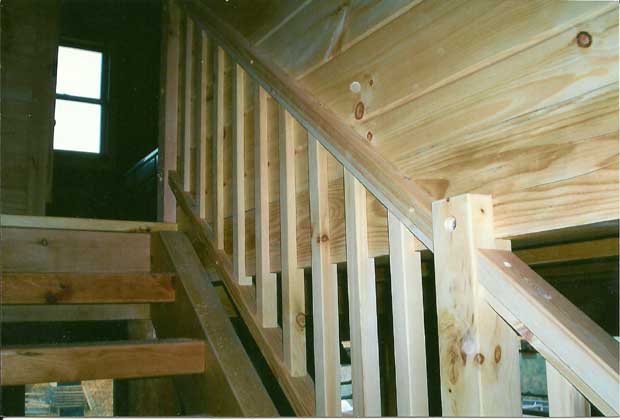 Hand Crafted Solid Pine Straight Staircase: Radar
